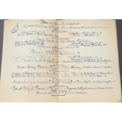 388 - Three vintage menus featuring Whimsical images by George Redon