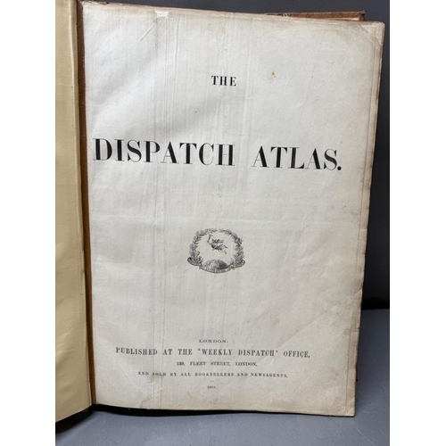 390 - The Dispatch Atlas , bound, published in 1863