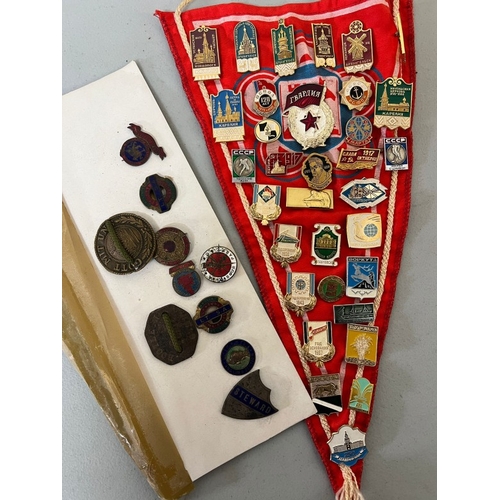 396 - A selection of various pin badges