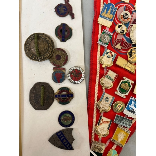 396 - A selection of various pin badges