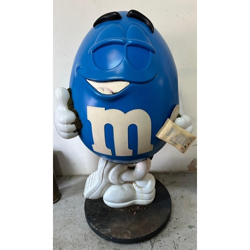 402 - The Blue M & M character display H150cm W75cm D60cm