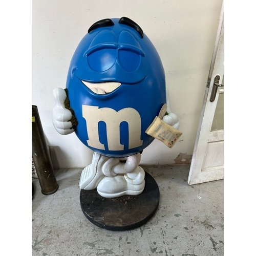 402 - The Blue M & M character display H150cm W75cm D60cm
