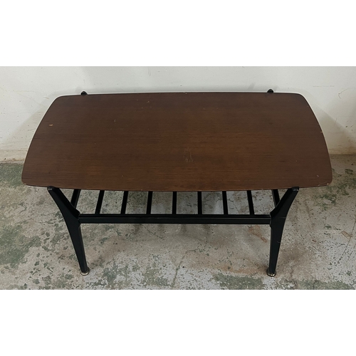 185C - Nathan mid century coffee table (H44cm x 90cm x 43cm)