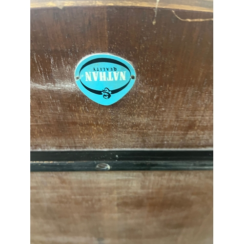 185C - Nathan mid century coffee table (H44cm x 90cm x 43cm)