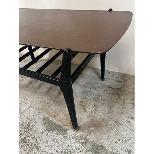 185C - Nathan mid century coffee table (H44cm x 90cm x 43cm)