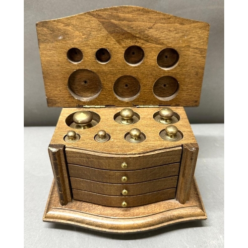 13 - A vintage set of jewellers or apothecary scales