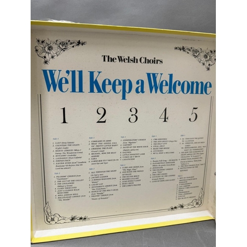 131 - A boxed set of five vinyl records The Welsh Choirs