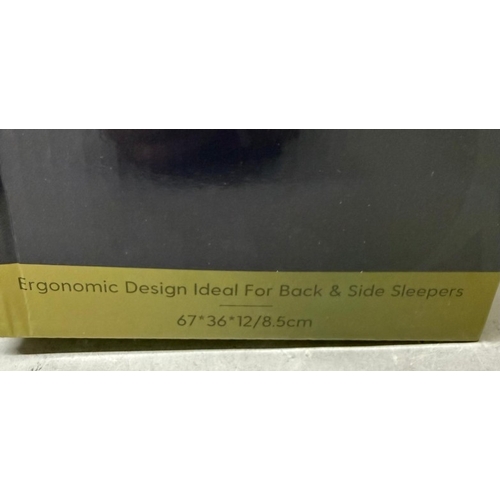 137 - A boxed Comfy Cozy butterfly memory foam pillow