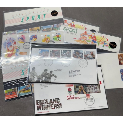 155 - A selection of football themed First Day covers