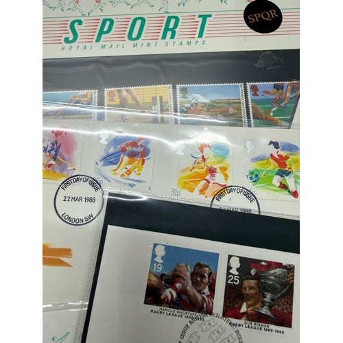 155 - A selection of football themed First Day covers