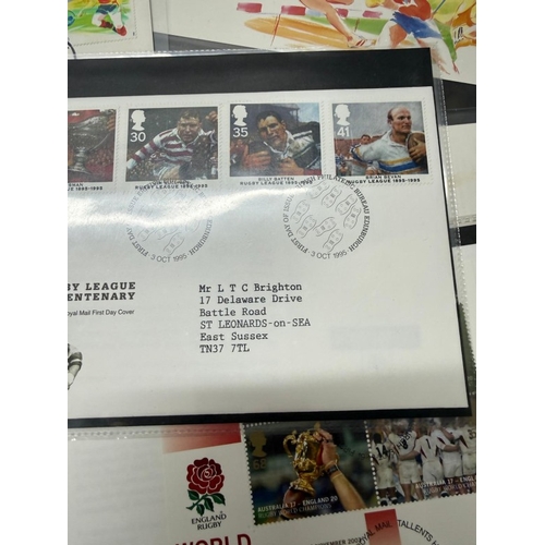 155 - A selection of football themed First Day covers