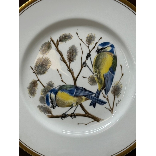 166 - Two boxed Boeing bird plates. Coal tits and blue tits.