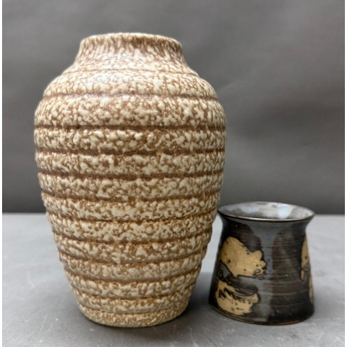 177 - Two Studio pottery vases, one from the Thornton pottery