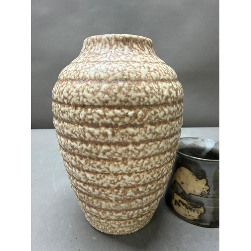 177 - Two Studio pottery vases, one from the Thornton pottery