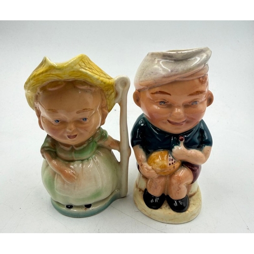 20 - Burlington Ware toby jugs of 'Jack Horner' and 'Little Bo Peep'