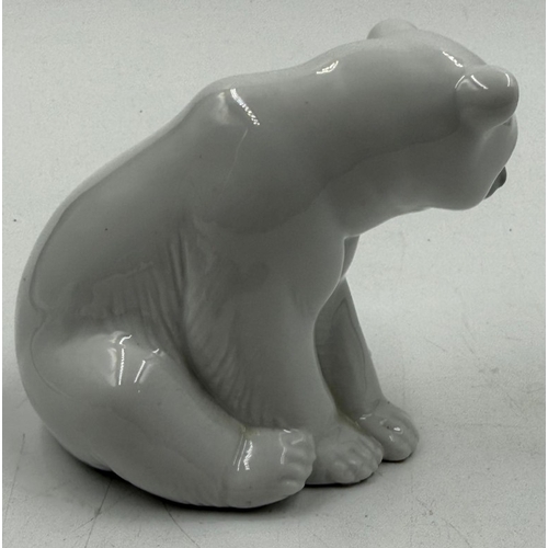 21 - A Lladro porcelain figure of a Polar Bear.