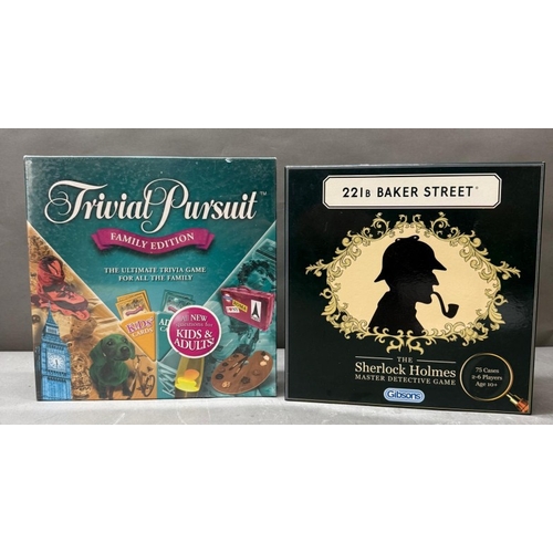 23 - Games Night: Trivial Pursuit Family Edition and 221B Baker Street The Sherlock Holmes Master Detecti... 