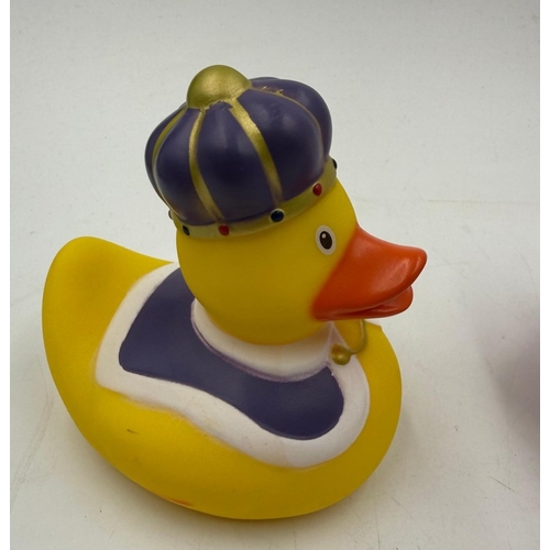 47 - Two Royal themed bath time rubber ducks