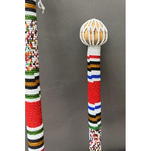 58 - A traditional African spear and mallet
