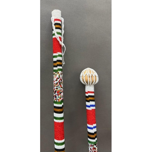 58 - A traditional African spear and mallet
