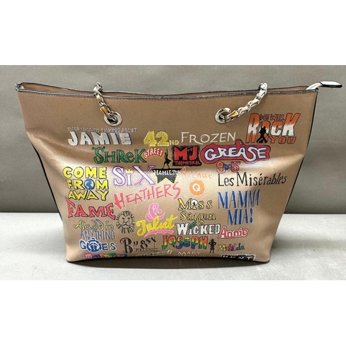 6 - A hand painted musical themed handbag by local artist Julia Adams Instagram: theartymart