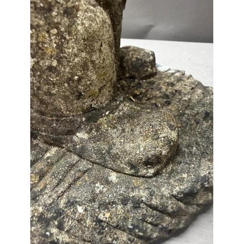 109 - Pair of stone gnome garden statues