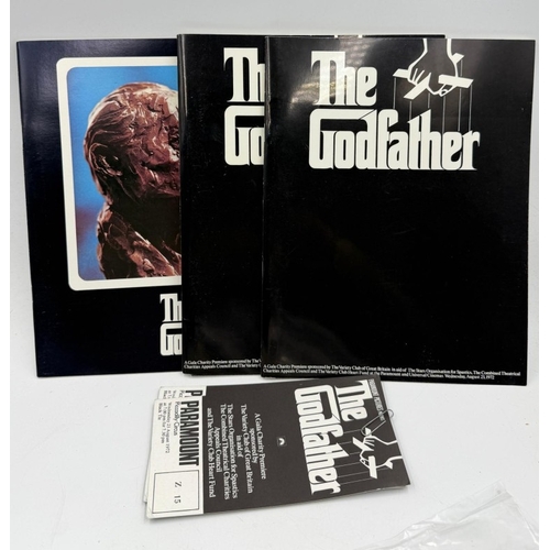 113 - Movie Memorabilia: Two UK Premiere Programmes for The Godfather movie from the 23rd August 1972 alon... 