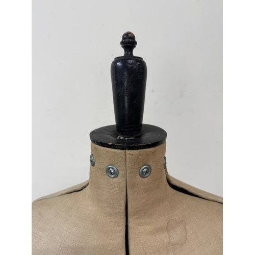 118 - An adjustable antique Chil Daw mannequin on original stand