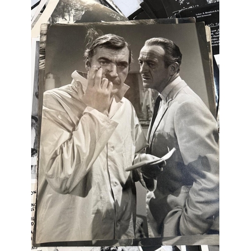 122 - A large collection of black and white film stills