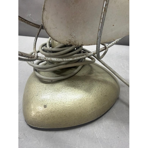 130 - A Mid Century Frost and Co metal desk fan