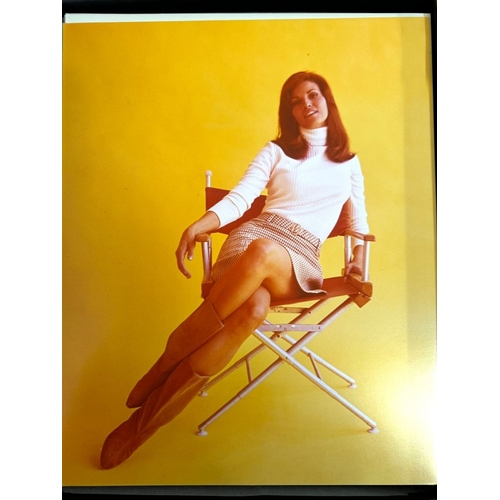 157 - A large collection of black and white and colour still images and headshots of various actresses, in... 