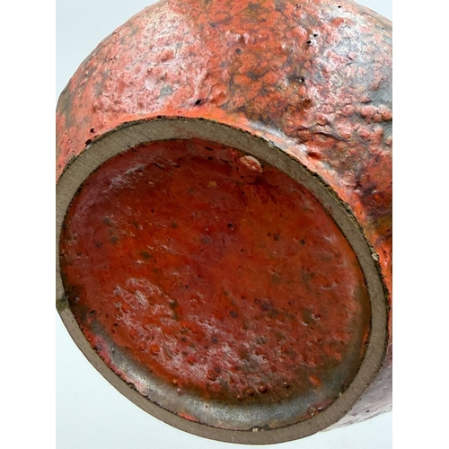 158 - A scarce early 1960s West German Ruscha 'Vulkano' Fat Lava jug vase, the glaze developed by Otto Ger... 