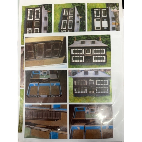 176 - A large 1920s-30s unique, scratch-built dolls' house, in the form of a large 1920s Tudor-style 'Metr... 