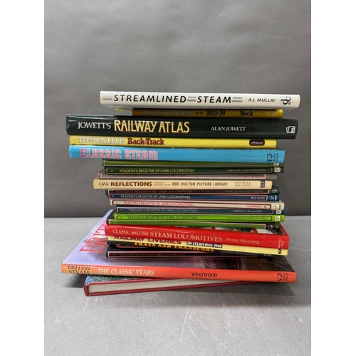 438 - A selection of themed reference books concerning the railway