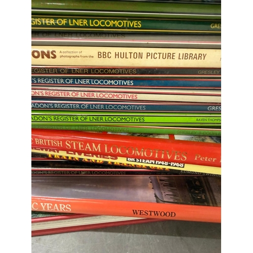 438 - A selection of themed reference books concerning the railway