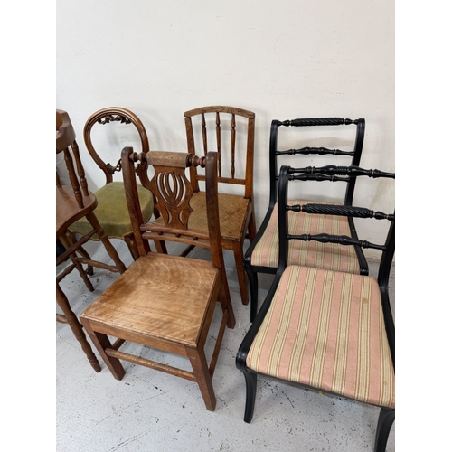 86 - An assortment of chairs and a bar stool