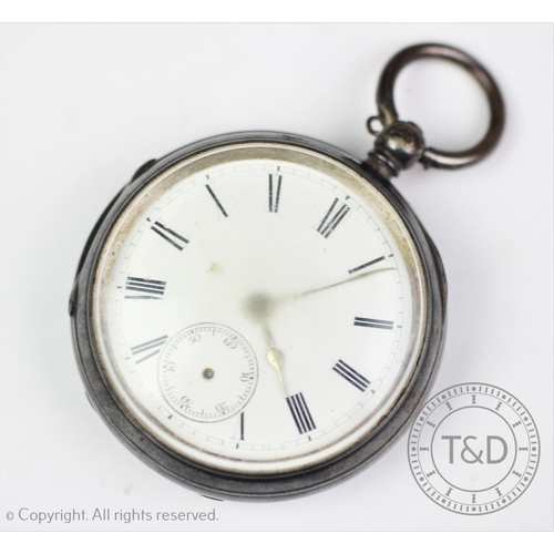 143 - A 9ct gold Waltham full hunter pocket watch, Birmingham 1923-24, the white enamel dial with black ro... 