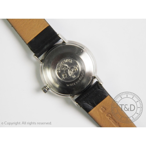 155 - A gentlemen's Omega Seamaster wristwatch, the circular face with Arabic and baton dial, subsidiary s... 