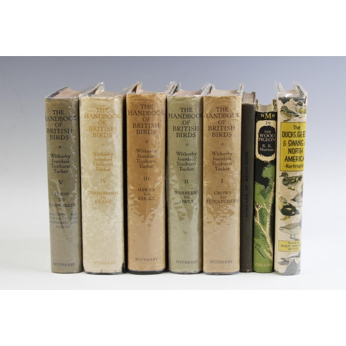 396 - WITHERBY (H F) et al, THE HANDBOOK OF BRITISH BIRDS, first edition, 5 volumes, with d.j, MURTON (R K... 