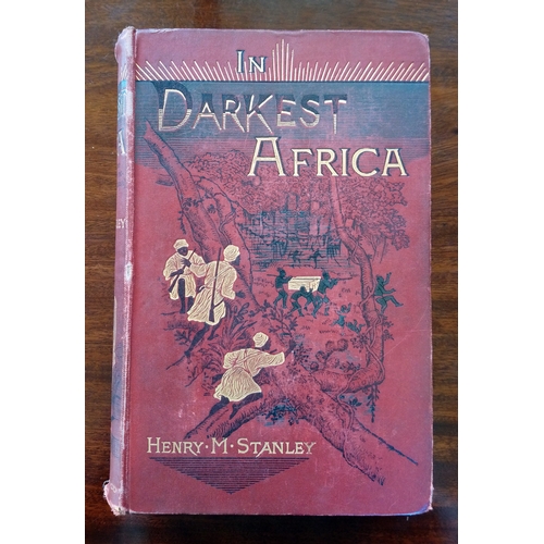 349 - STANLEY (H M) IN DARKEST AFRICA, two vols, London, Sampson Low, Marston, Searle and Rington, 1890, w... 