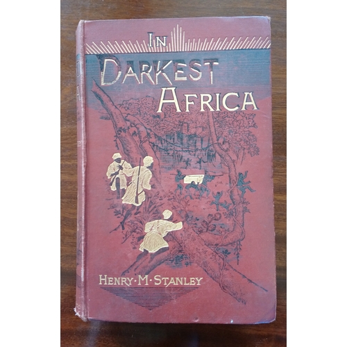 349 - STANLEY (H M) IN DARKEST AFRICA, two vols, London, Sampson Low, Marston, Searle and Rington, 1890, w... 