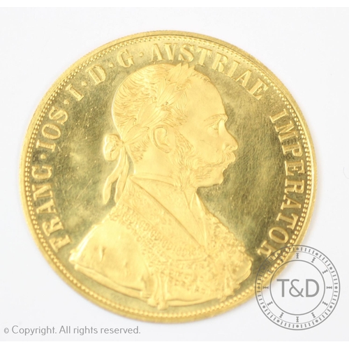 109 - An Austrian gold ducat dated 1915, Emperor Franz Joseph I, gross weight 13.9gms