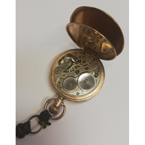 78 - A 9ct yellow gold open face pocket watch, the white enamel dial with black roman numerals and subsid... 