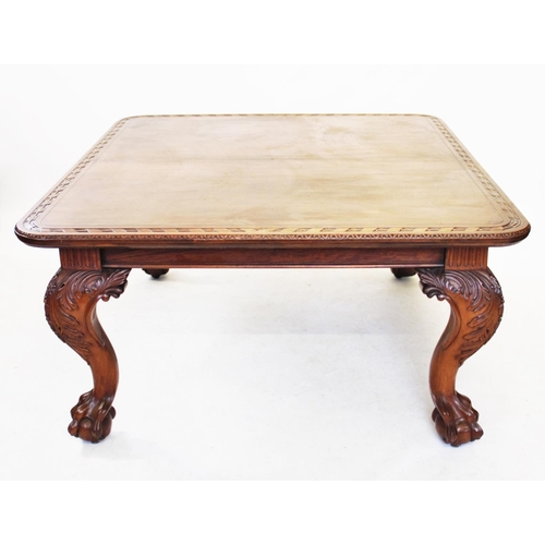 825 - A late 19th century mahogany extending table, by Edwards & Roberts, Wardour St, London, the rectangu... 