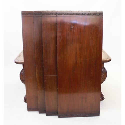 825 - A late 19th century mahogany extending table, by Edwards & Roberts, Wardour St, London, the rectangu... 