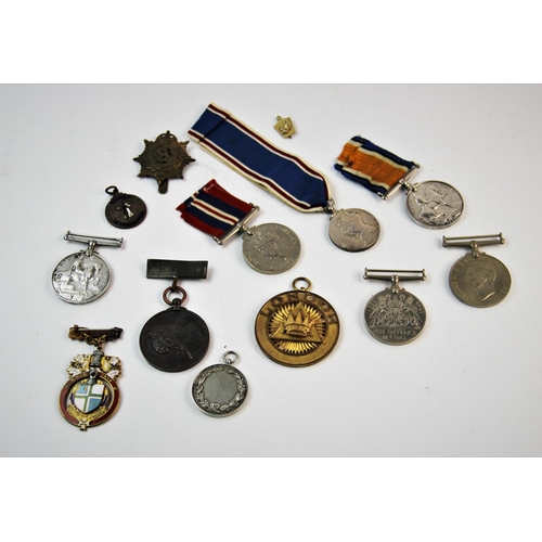 236 - Two World War I British War Medals, one with part ribbon to Private J. Jones, one without ribbon to ... 