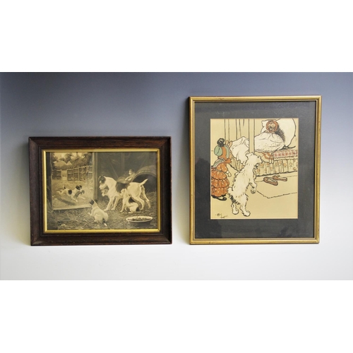 287 - After Harry B Neilsen (1861-1841),  
Four prints on paper,  
Mr Fox' Hunt cartoons,  
Each 19cm x 25... 