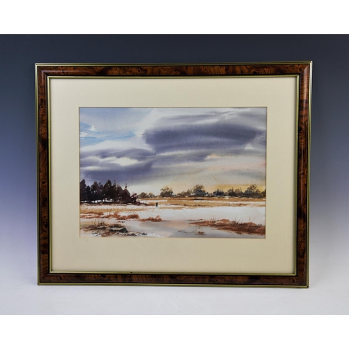 311 - Ron Ranson (1925-2016),  
Two watercolours on paper,  
River scene with trees and another with cloud... 