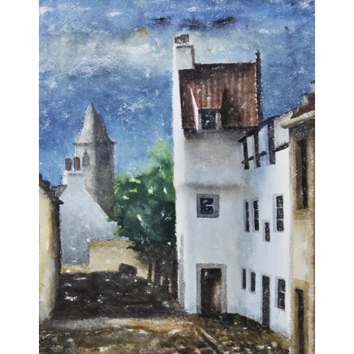 312 - Kenneth M. Currie (Scottish, 20th century),  
Two watercolours on paper,  
Each named 'Culross, Fife... 