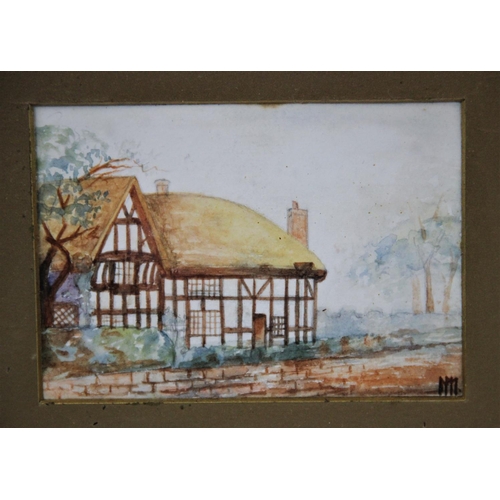 314 - English school (late 19th century and 20th century),  
Six watercolours on paper,  
Decorative lands... 